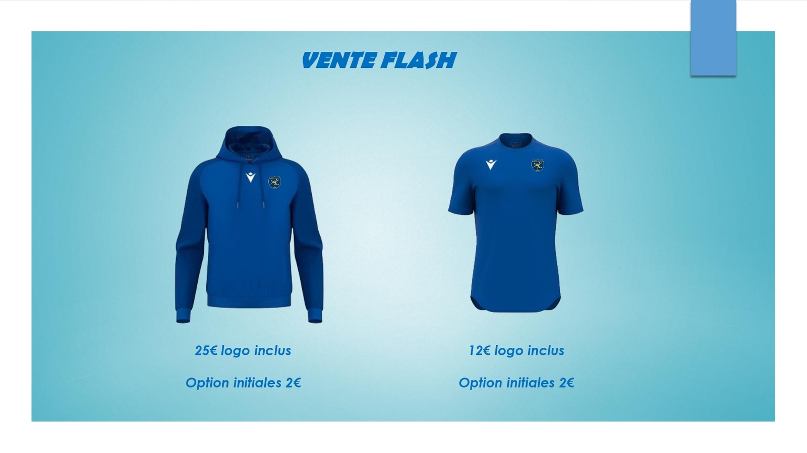⚡ VENTE FLASH – ÉQUIPEMENTS DU CLUB ⚽