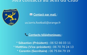 ℹ️ Besoin d'informations sur l'US Lorris ?