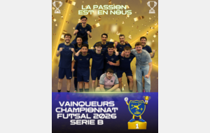 1ère place championnat futsal