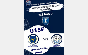 U15F Coupe Régionale à 11 US Lorris - Tours FC