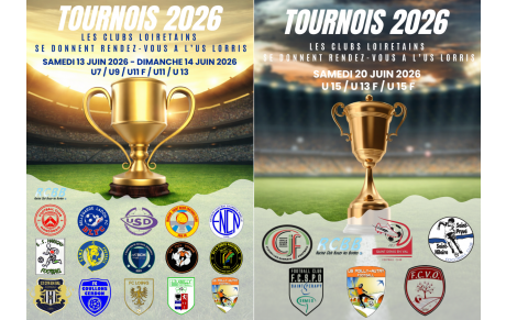 ⚽ Tournois 2026 ⚽