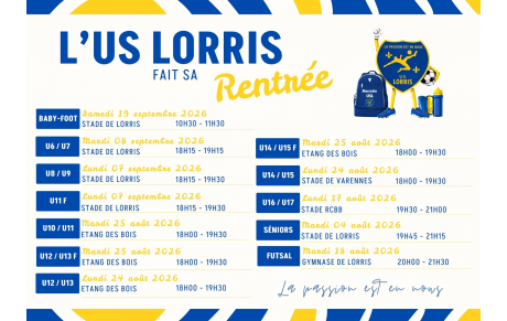 ⚽ L'US LORRIS fait sa rentrée ⚽